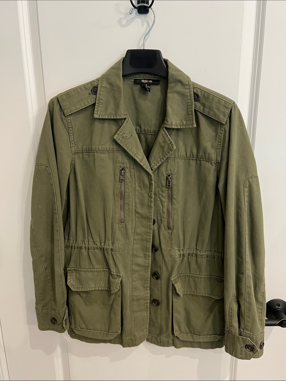 Style & Co. Army Jacket Size Small fits Medium too